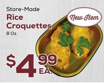 DeCicco & Sons Rice croquettes offer