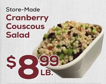 DeCicco & Sons Cranberry couscous salad offer