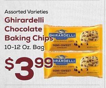 DeCicco & Sons Ghirardelli chocolate baking chips offer