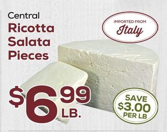 DeCicco & Sons Central ricotta salata pieces offer