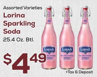DeCicco & Sons Lorina sparkling soda offer
