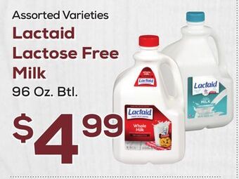 DeCicco & Sons Lactaid lactose free milk offer