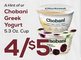DeCicco & Sons Chobani greek yogurt offer