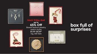 JC Penney Boxed fashion jewelry offer