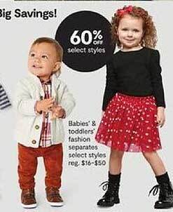 JC Penney Babies' & toddlers fashion separates offer