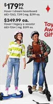 JC Penney Hover-1 dream hoverboard hover-1 legacy e-scooter offer