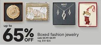 JC Penney Boxed fashion jewelry offer
