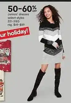 JC Penney Juniors' dresses select styles offer