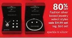 JC Penney Fashion silver boxed jewelry offer