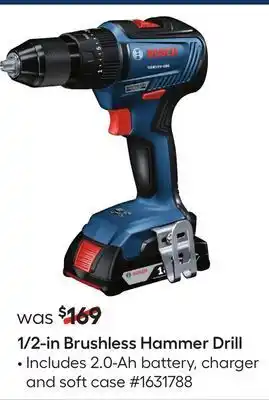 Lowe's 1/2-in brushless hammer drill offer