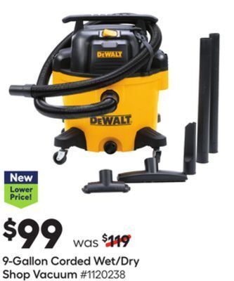 Lowe's 9-gallon corded wet/dry shop vacuum offer