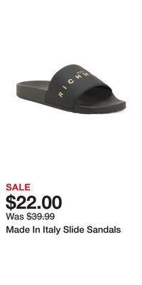 TJ Maxx Made in italy slide sandals offer
