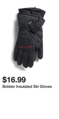 TJ Maxx Bolster insulated ski gloves offer