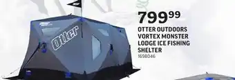 Otter outdoors vortex monster lodge ice fishing shelter