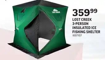 Sportsman's Warehouse Lost creek 3-person insulated ice fishing shelter offer