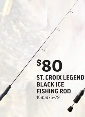 Sportsman's Warehouse St. croix legend black ice fishing rod offer