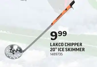 Sportsman's Warehouse Lakco chipper 20" ice skimmer offer