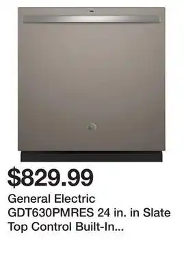 Kmart General electric gdt630pmres 24 in. in slate top control built-in tall tub dishwasher 120-volt with steam cleaning offer