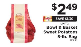 ShopRite Sweet potatoes 5-lb. bag offer