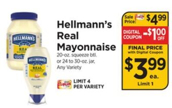ShopRite Real mayonnaise offer