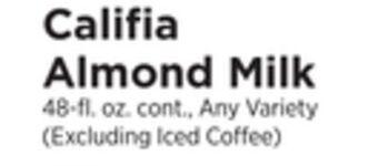 ShopRite Almond milk offer