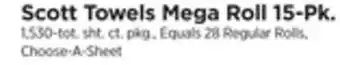 ShopRite Towels mega roll 15-pk offer