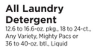 ShopRite Laundry detergent offer