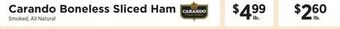 ShopRite Boneless sliced ham offer