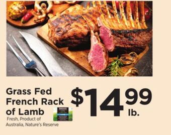 ShopRite Grass fed french rack of lamb offer
