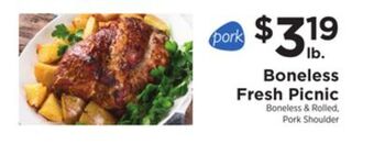 ShopRite Boneless fresh picnic offer
