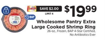 ShopRite Extra large cooked shrimp ring offer