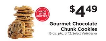 ShopRite Gourmet chocolate chunk cookies offer