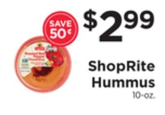 ShopRite Hummus offer