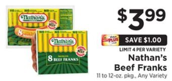 ShopRite Beef franks offer