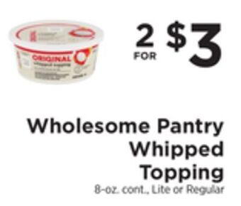 ShopRite Whipped topping offer