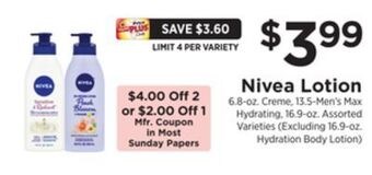ShopRite Lotion offer