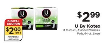 ShopRite U by kotex offer