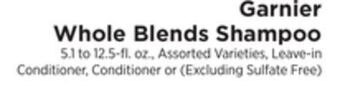 ShopRite Whole blends shampoo offer