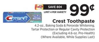 ShopRite Toothpaste offer
