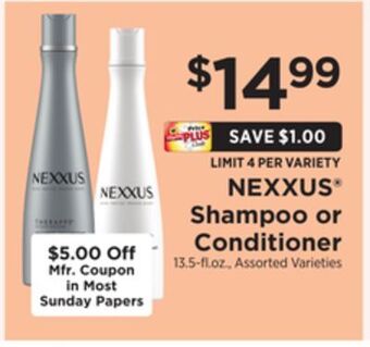 ShopRite Shampoo or conditioner offer