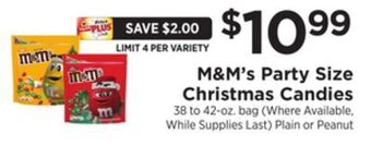 ShopRite Party size christmas candies offer