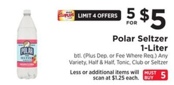 ShopRite Seltzer 1-liter offer