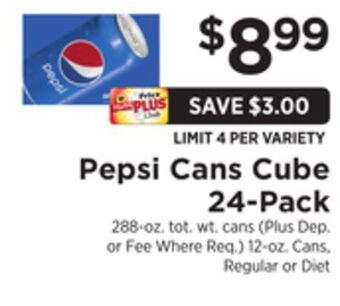 ShopRite Cans cube 24-pack offer