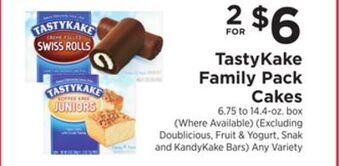 ShopRite Family pack cakes offer