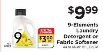 ShopRite Laundry detergent or fabric softener offer