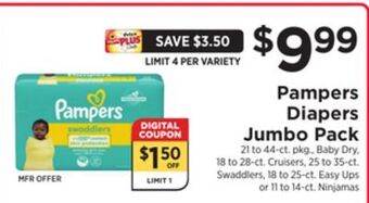ShopRite Diapers jumbo pack offer
