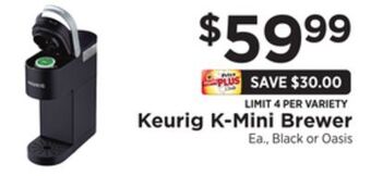 ShopRite K-mini brewer offer