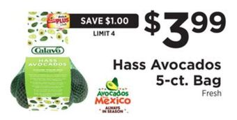 ShopRite Hass avocados 5-ct. bag offer