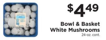 ShopRite White mushrooms offer