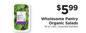 ShopRite Organic salads offer